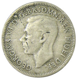 Монета 1 шиллинг 1952 года Австралия