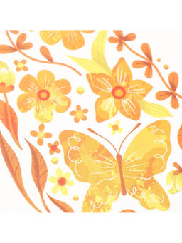 Переводная тату цветная Яйцо с жёлтыми узорами, временная татуировка, 10?10 см - Арт узор фото 5