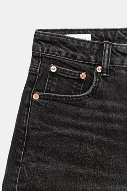 BERMUDA DENIM TRF MOM FIT TIRO ALTO / Gris antracita - Zara фото 7