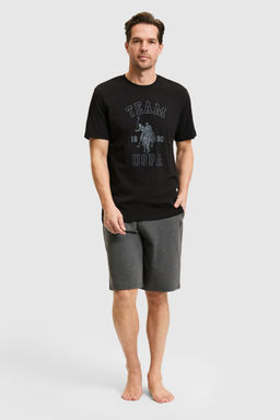 Erkek Siyah Pijama Tak_m_