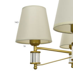 Люстра 1091/5GD 40Вт Е27 золото 60х60х38-78 см BayerLux