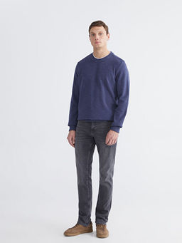 Bisiklet Yaka Erkek Sweatshirt