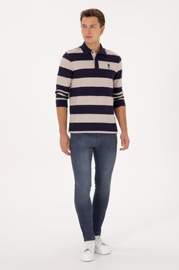 Erkek Regular Fit Polo Yaka _izgili M_rd_m Sweatshirt - U.s. polo assn фото 4