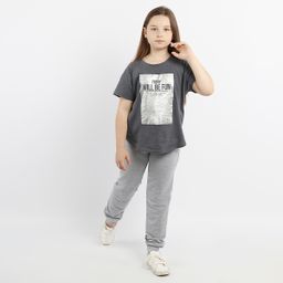 RODOS Брюки для девочки М-256 Светло-серый