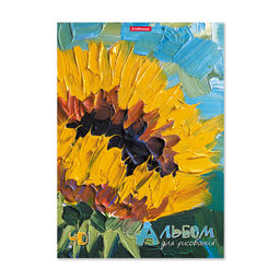 АКЦИЯ Цена за 20 шт. Альбом для рисования на клею ErichKrause Flowers, А4, 40 листов