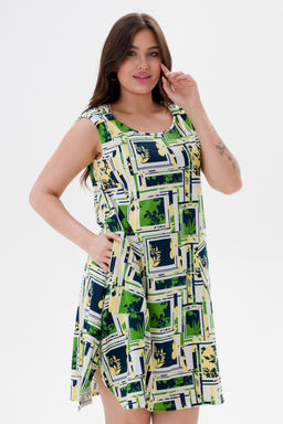 Платье женское из кулирки Кэтрин цитрусовый микс - Амадэль фото 9