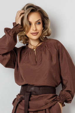 Блузка женская 4484/01/Коричневый