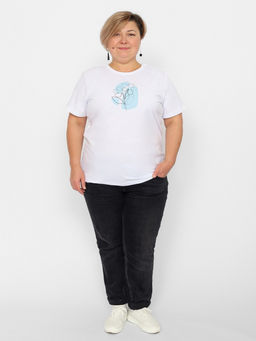 CRB wear/FSLW 60258-20 Футболка женская,белый/Ex.Cherubino  фото 3