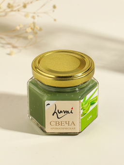 Ароматическая свеча в банке, 70 г, воска, алое