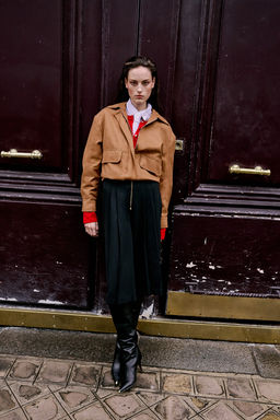 Kahverengi Oversize Kal?p Suet Bomber Ince Ceket Mont TWOAW26MO00126 - Trendyolmilla фото 9