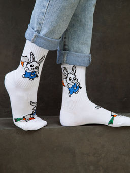 Носки р.40-45 TxT Кролик с морковкой и топором - Krumpy фото 4