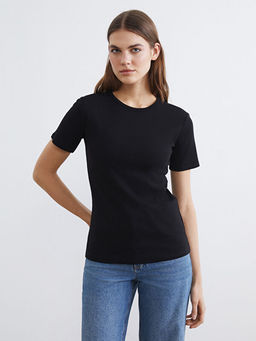 Bisiklet Yaka Kad?n Ti??rt