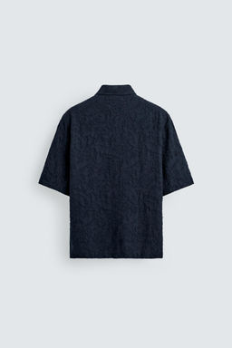 CAMISA JACQUARD TEXTURA / Marino - Zara фото 8