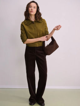 Вязаный кардиган с декоративной пуговицей / Zarina