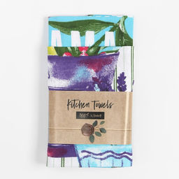 Набор кухонных полотенец Доляна «Цветочная радость» 35×60 см-2 шт., 100% хлопок