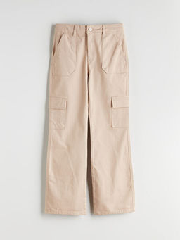 Wideleg K?z ?ocuk Kargo Pantolon