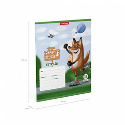 Цена за 10 шт. Тетрадь школьная ученическая ErichKrause Хитрый лис, 18 листов, линейка (в плёнке по 10 шт.)_MIX-PACK  фото 11