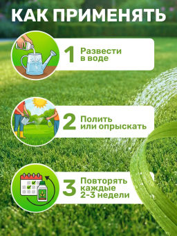 Биомолекулы для газона, 400 мл - Люби, Выращивай! фото 9