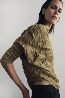 ASYMMETRIC KNIT TOP - Zara фото 4