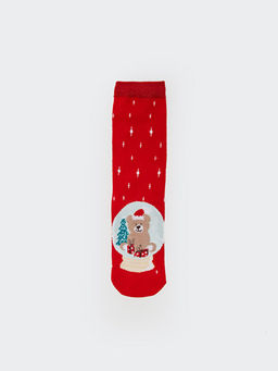 Y?lba?? Temal? K?z ?ocuk Soket ?orap