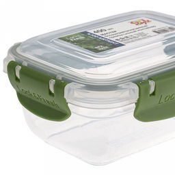 Контейнер для продуктов пластмассовый Мастер 0,4л, прямоугольный, с клипсами, воздухонепроницаемый (герметичный), съемный силиконовый уплотнитель, подходит для СВЧ, цвета микс (Россия) - Домашняя мода фото 5