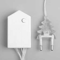 Гирлянда Нить 5 м, IP20, прозрачная нить, 50 LED, 8 режимов, 220 В, свечение тёплое белое - Luazon lighting фото 4