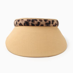 Козырёк женский MINAKU Leopard, коричневый, размер 56-58