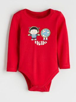 Bisiklet Yaka Uzun Kollu Erkek Bebek ??t??tl? Body 2li Tak?m