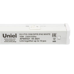 ULI-P10-10W/SPFR IP40 WHITE Светильник для растений светодиодный линейный, 560мм, выкл. на корпусе. Спектр для фотосинтеза. TM Uniel