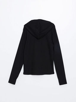 Kap??onlu K?z ?ocuk Fermuarl? Sweatshirt - Waikiki фото 3