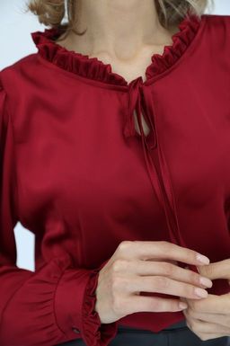 Блузка с декоративными деталями - Looklikecat фото 5