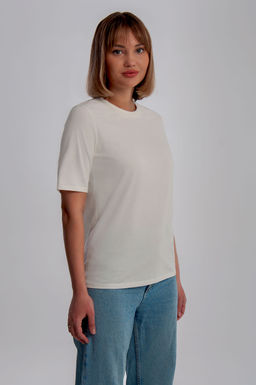 Арт. 3176/8 Футболка женская 44-52 (5 шт) Цвет:молочный - Калинка фото 2