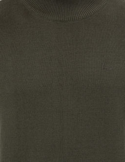 Базовый трикотажный свитер приталенного кроя цвета хаки-полурыбака Fisherman - Cacharel фото 12