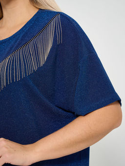 Джемпер 0087-26 тёмно-синий - Dora фото 19