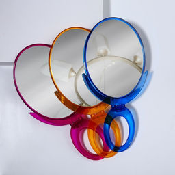 Зеркало настольное, овальное, настенное, 14×29 см, (12.5×16.5 см), МИКС