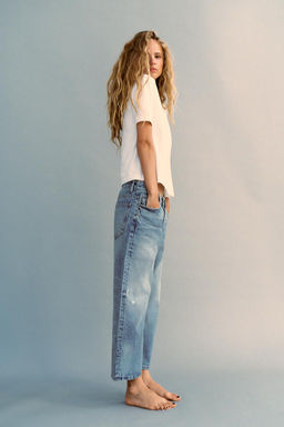 TRF RELAXED-FIT MID-RISE JEANS - Zara фото 7