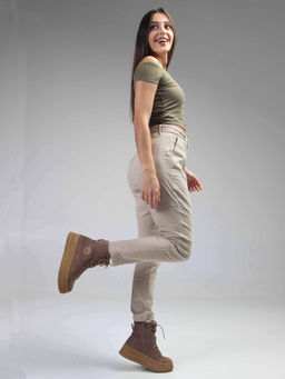 Ботинки 219.warmbr. капучино замша/Байка