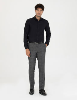 Siyah Slim Fit Uzun Kollu G_mlek