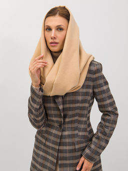 Большой теплый двусторонний палантин В СОСТАВЕ ШЕРСТЬ и КАШЕМИР