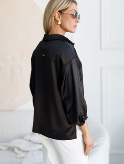 Блузка из струящегося сатина