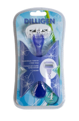 DILLIGEN д/бритья 4 станок одноразовый женский