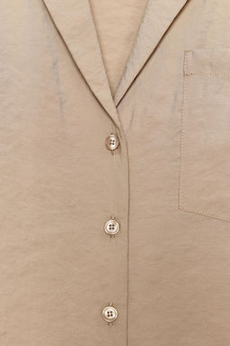 SHORT SLEEVE FLOWING SHIRT