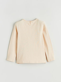 Bisiklet Yaka Hello Kitty Bask?l? K?z ?ocuk Ti??rt