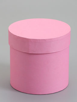 Набор шляпных коробок  4 в 1 "Розовый" 18 × 18 ‒14 × 14 см