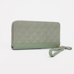 Кошелёк на молнии, цвет зелёный - Simaland фото 2