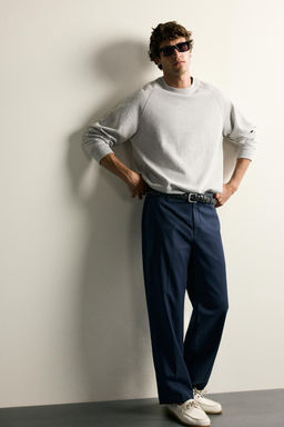 PANTAL?N RELAXED FIT LAVADO / Azul - Zara фото 6