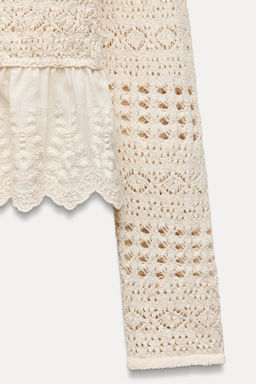 MATCHING POINTELLE KNIT CARDIGAN - Zara фото 8