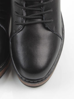 04-5606-2 BLACK Ботинки зимние женские (натуральная кожа, 100% шерсть)