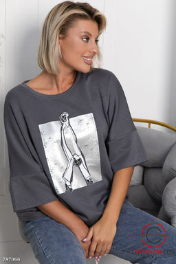 Женская блузка с принтом - Bruno фото 3