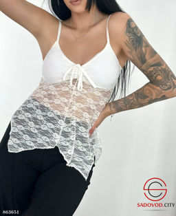 Майка женская полупрозрачная